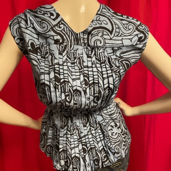 Plenty by Tracy Reece Paisley Silk Top Size Small - Picture 4 of 8